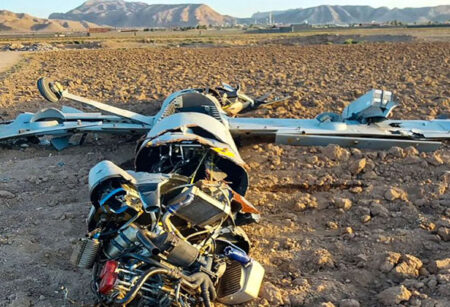 ইরানের মাটিতে ভেঙে চুরমার ইসরাইলের ড্রোন, দেখুন ছবিতে