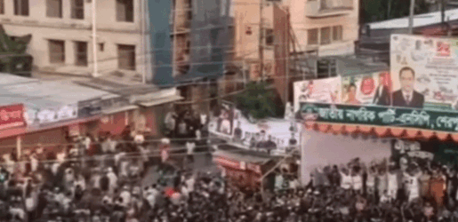 এনসিপির সমাবেশে ছোটাছুটি, ড্রোনকে মিসাইল ভেবে গুজব