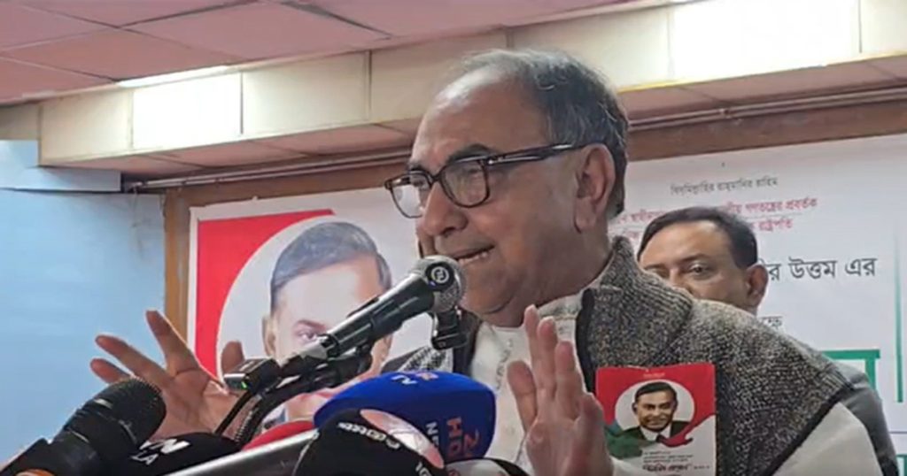 ত্রয়োদশ জাতীয় সংসদ নির্বাচনে ইঞ্জিনিয়ারিং হতে পারে : মির্জা আব্বাস