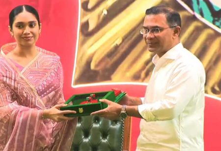 Zaima Receives Khaleda’s Independence Award