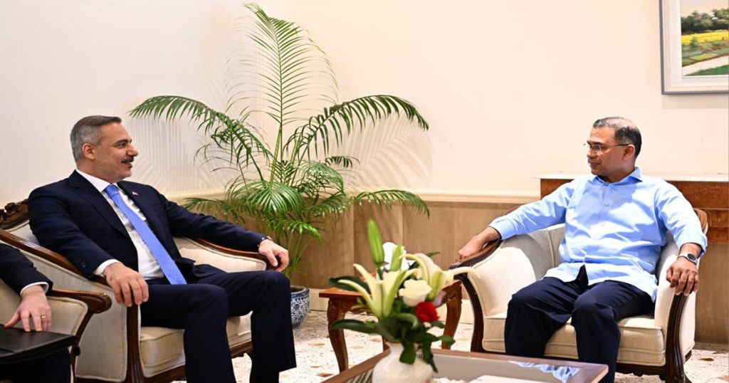 Turkish Foreign Minister Hakan Fidan Meets Tarique Rahman