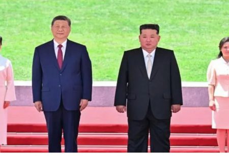 Xi Arrives In North Korea For Summit With Kim
